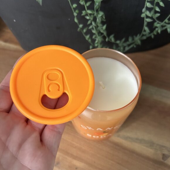 Candle Glass Jar Orange Soda - Picture 3 of 5